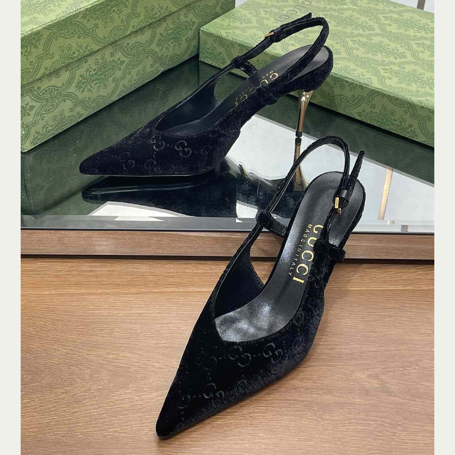 Gucci Women's GG Slingback Pump - EUR FASHION