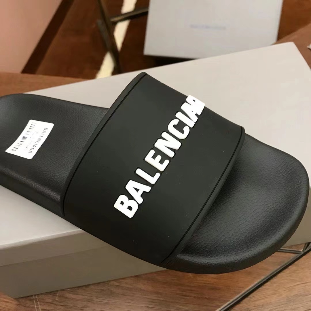 Balenciaga Logo Slide Sandal - EUR FASHION