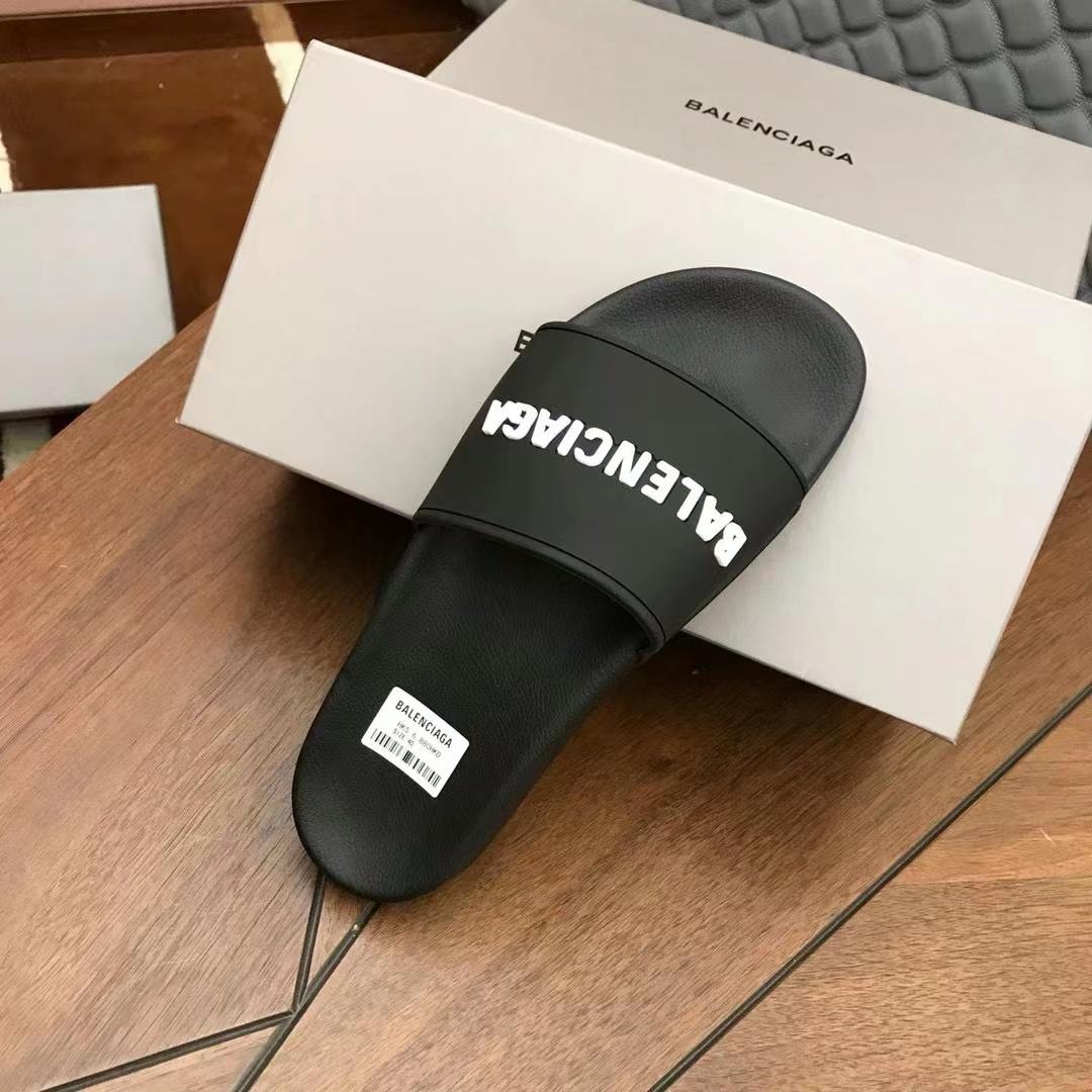 Balenciaga Logo Slide Sandal - EUR FASHION