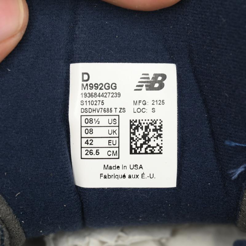 New Balance 992 Navy Blue Sneakers      M992GG  - EUR FASHION