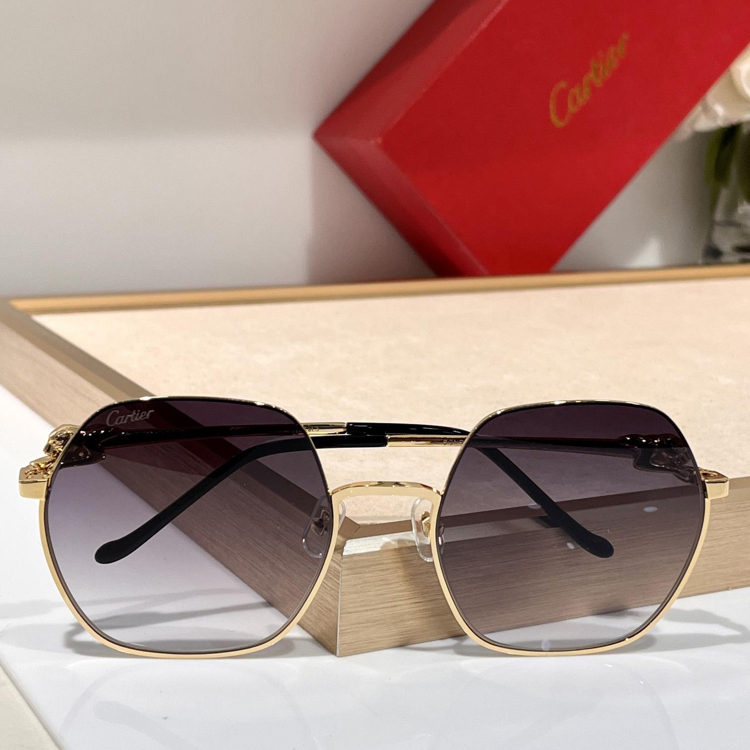 Cartier Geometric Frame Sunglasses     CT0267 - EUR FASHION