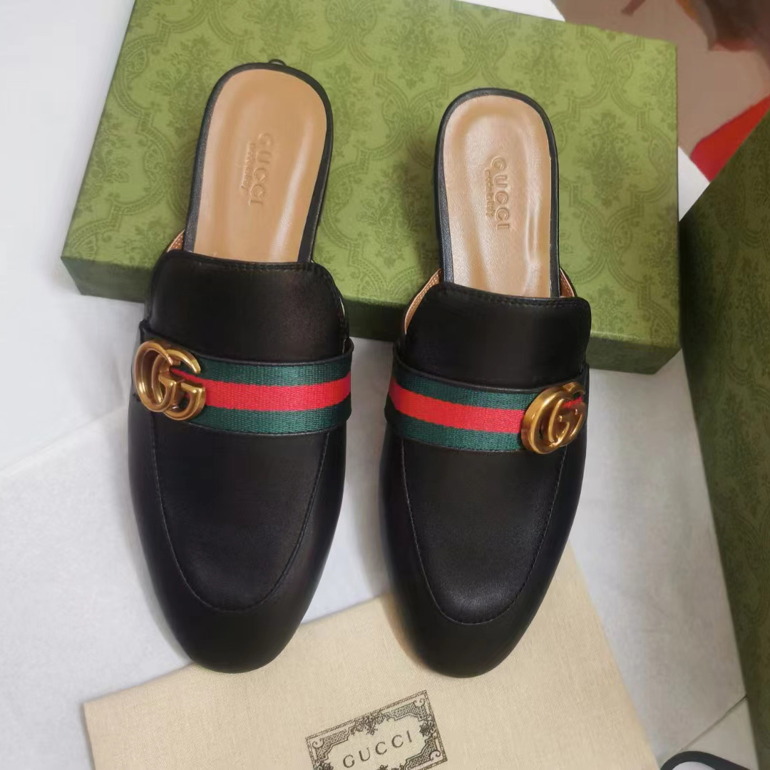 Gucci Web-trimmed Slippers - EUR FASHION