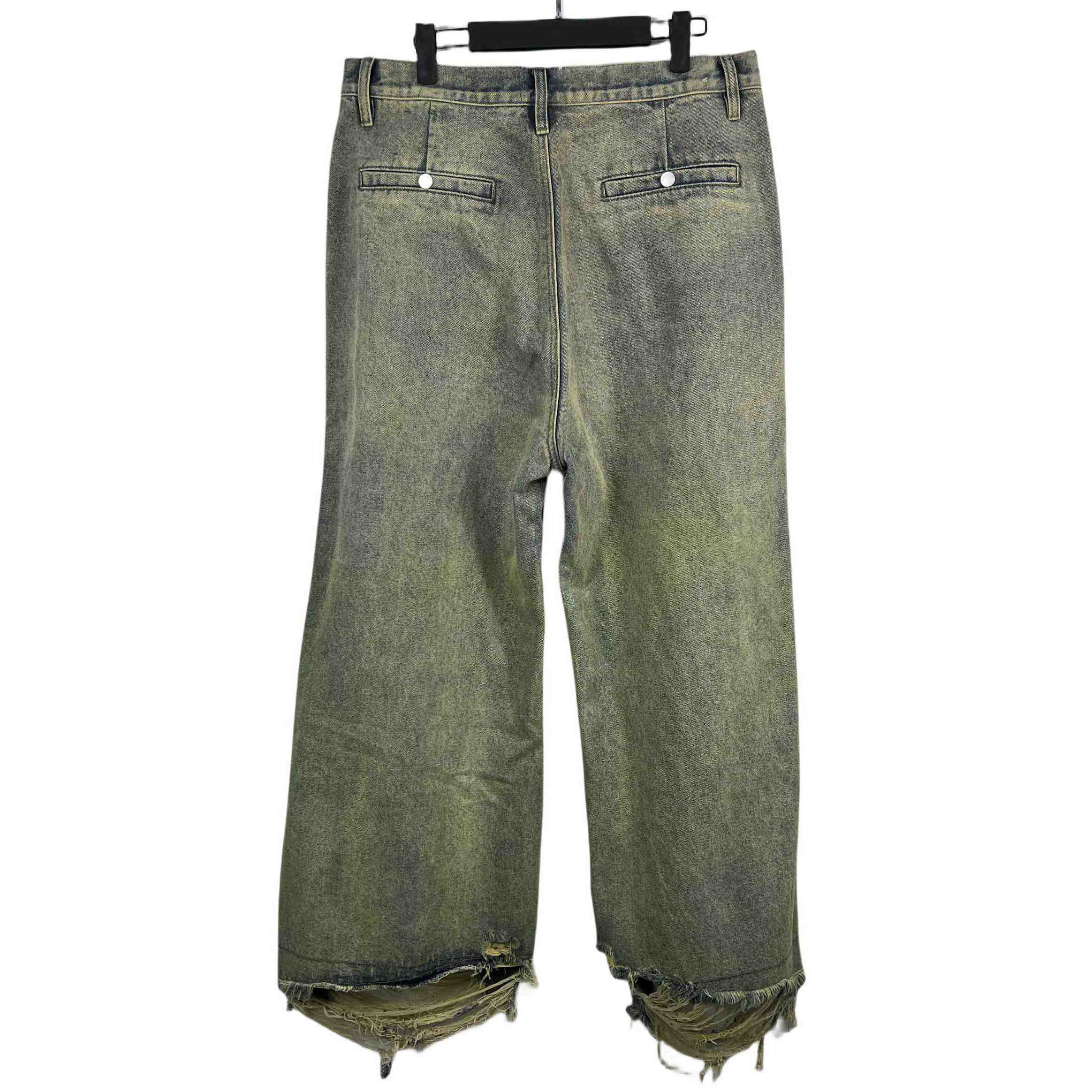 Rick Owens Geth Wide Leg Denim Jeans - EUR FASHION