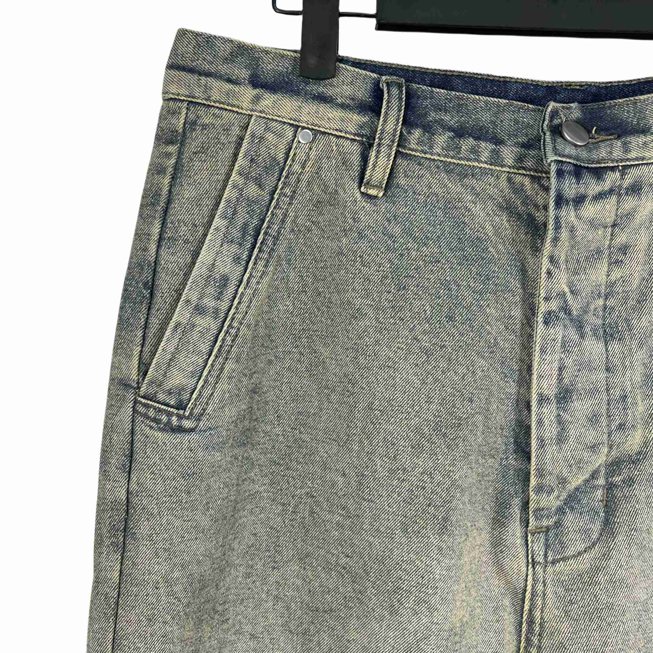 Rick Owens Geth Wide Leg Denim Jeans - EUR FASHION