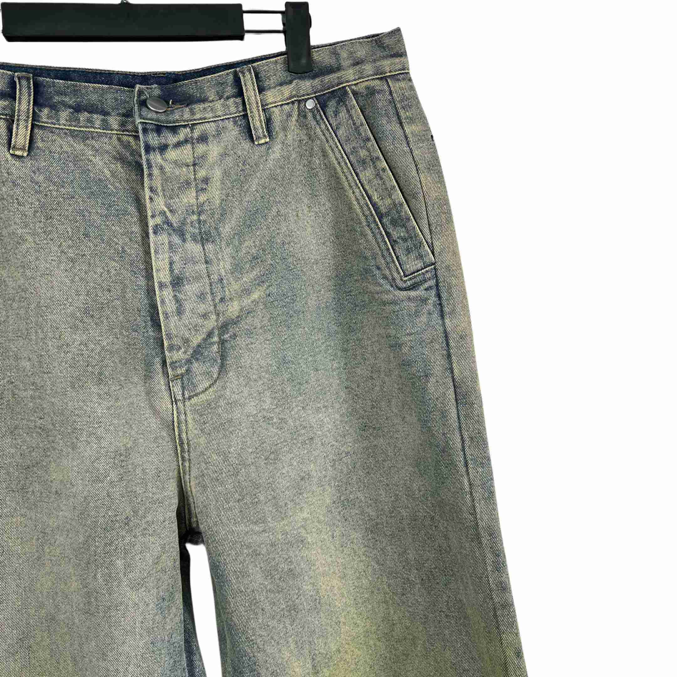 Rick Owens Geth Wide Leg Denim Jeans - EUR FASHION