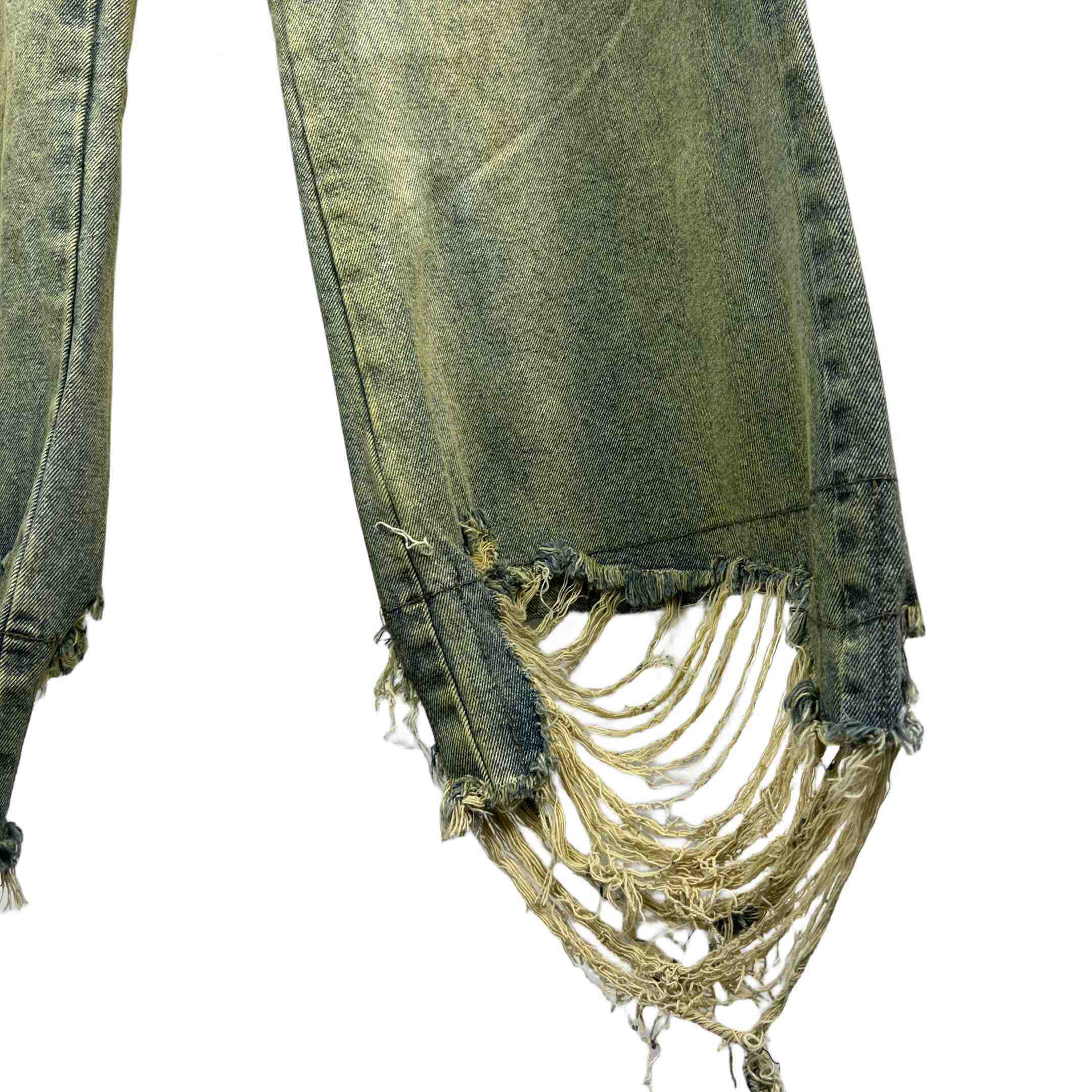 Rick Owens Geth Wide Leg Denim Jeans - EUR FASHION