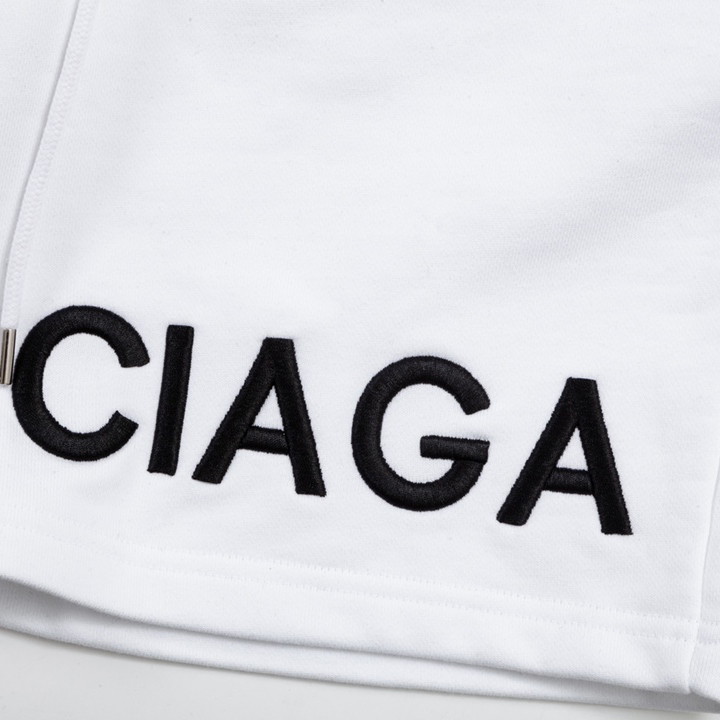 Balenciaga Logo Cotton Shorts - EUR FASHION