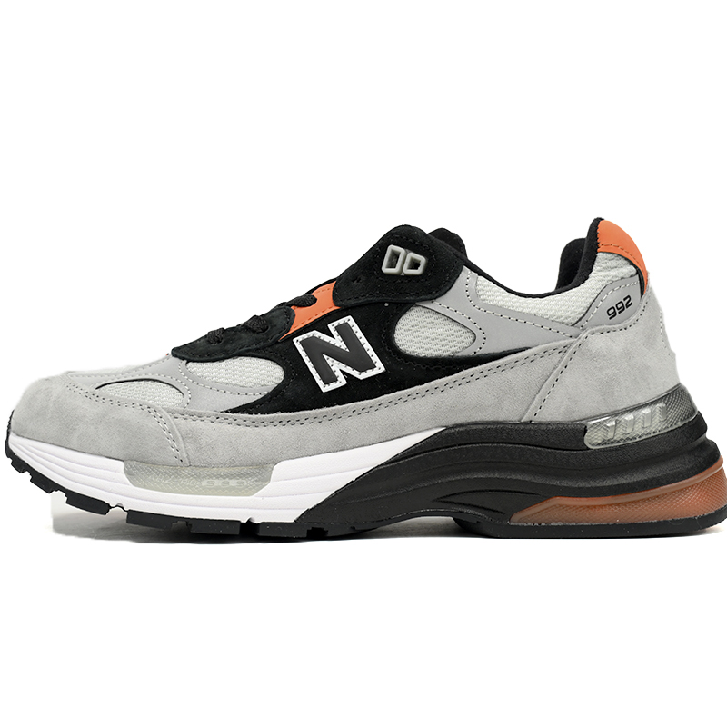 New Balance 992 Gray Orange Sneakers      M992GBO   - EUR FASHION