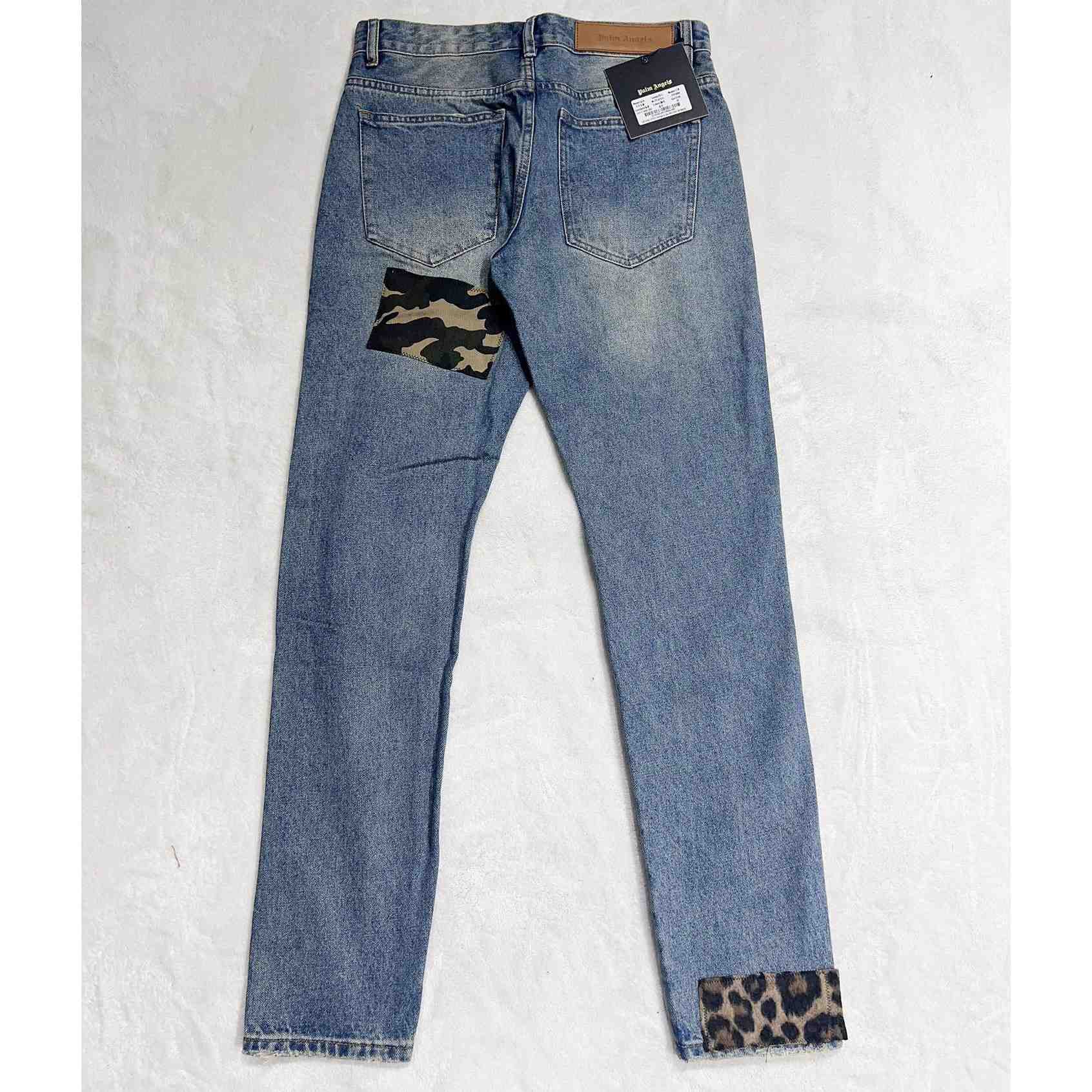 Palm Angels Patchwork Straight-leg Jeans - EUR FASHION