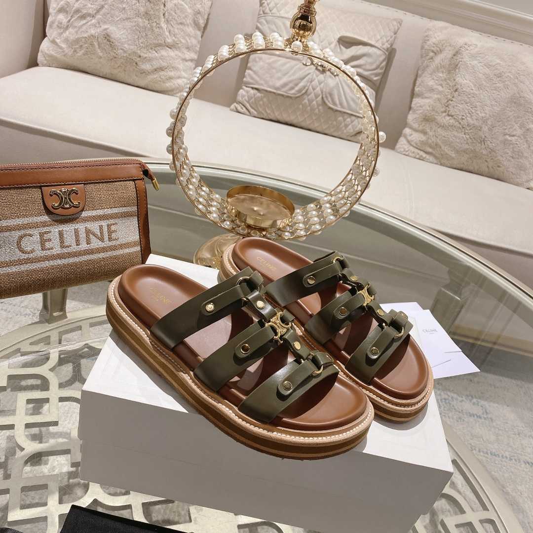 Celine Slides Tippi In Calfskin - Vegetal Tanning  - EUR FASHION