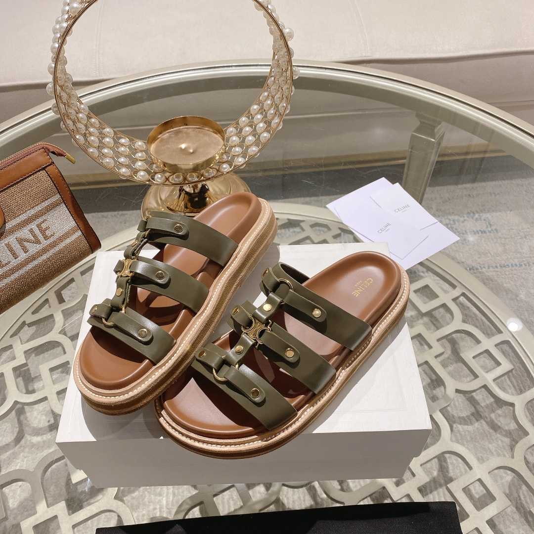 Celine Slides Tippi In Calfskin - Vegetal Tanning  - EUR FASHION