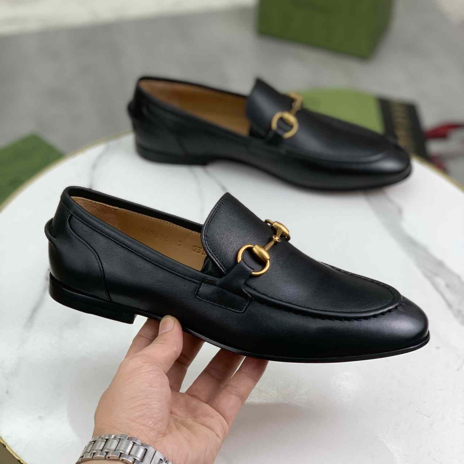 Gucci Jordaan Leather Loafer - EUR FASHION