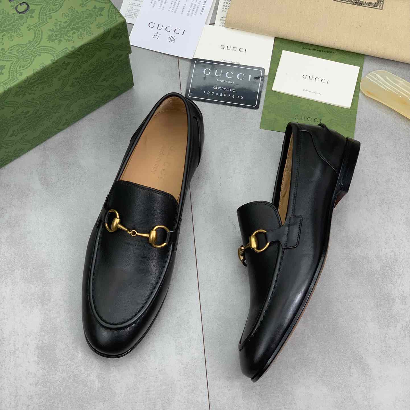 Gucci Jordaan Leather Loafer - EUR FASHION