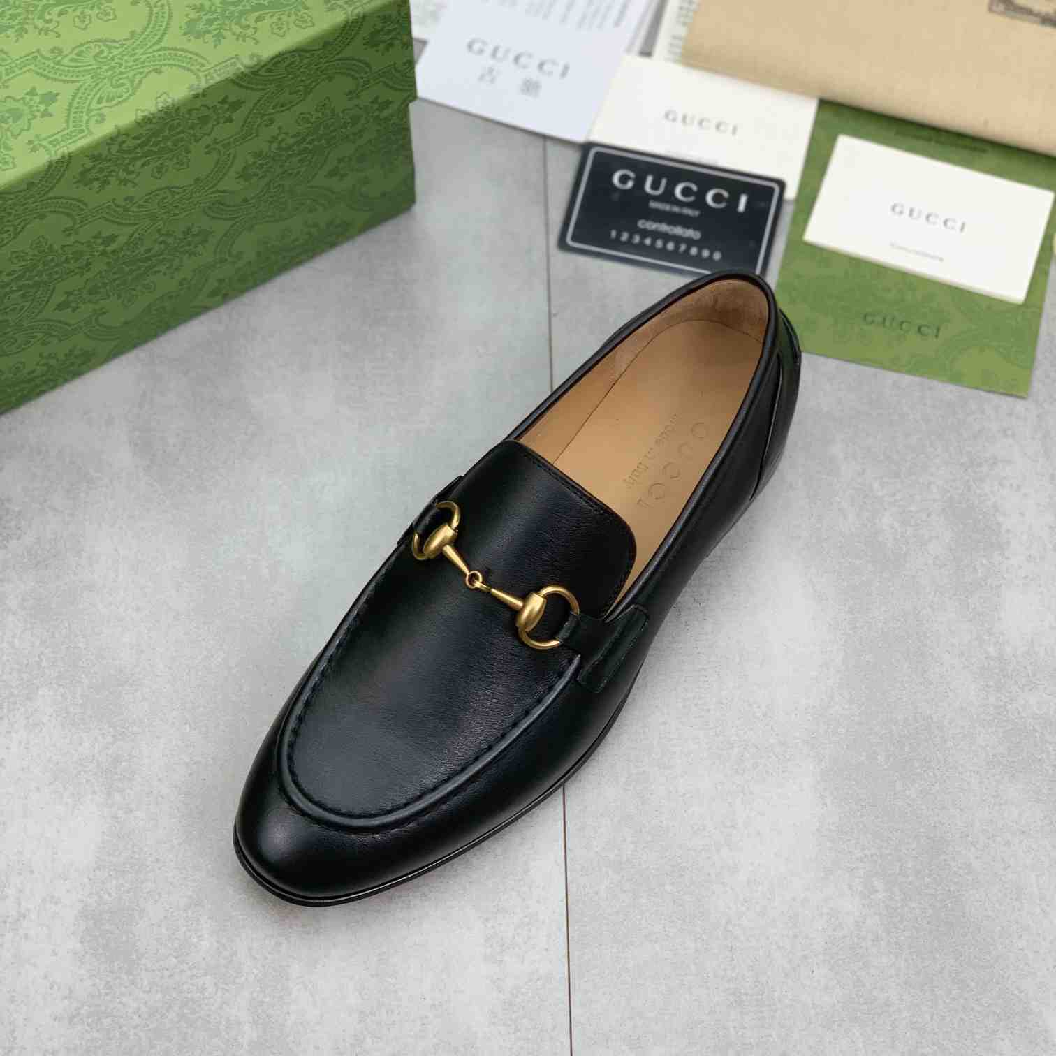 Gucci Jordaan Leather Loafer - EUR FASHION