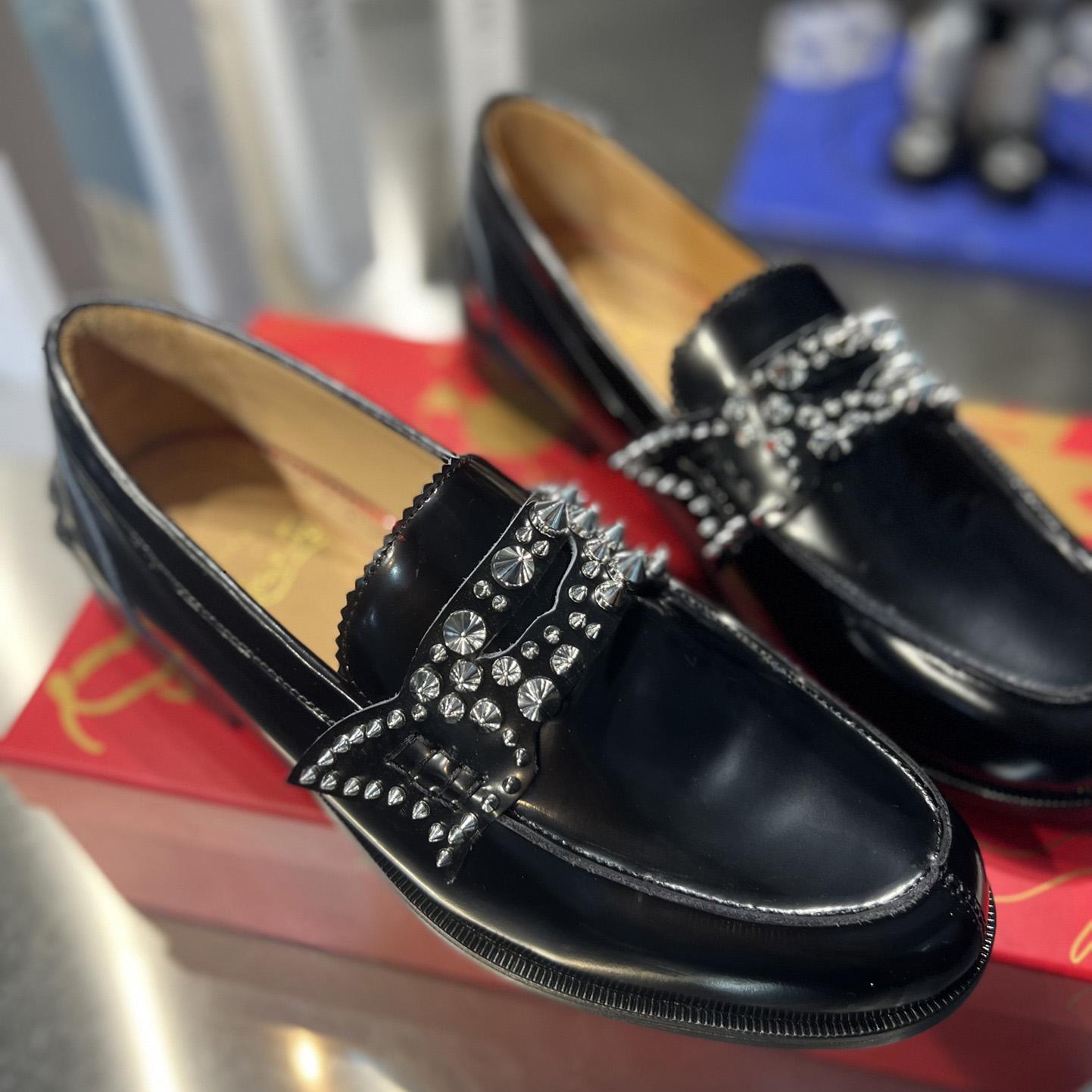 Christian Louboutin No Penny Spikes Loafers - EUR FASHION