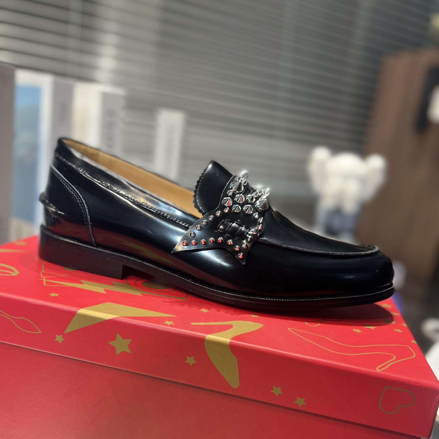 Christian Louboutin No Penny Spikes Loafers - EUR FASHION