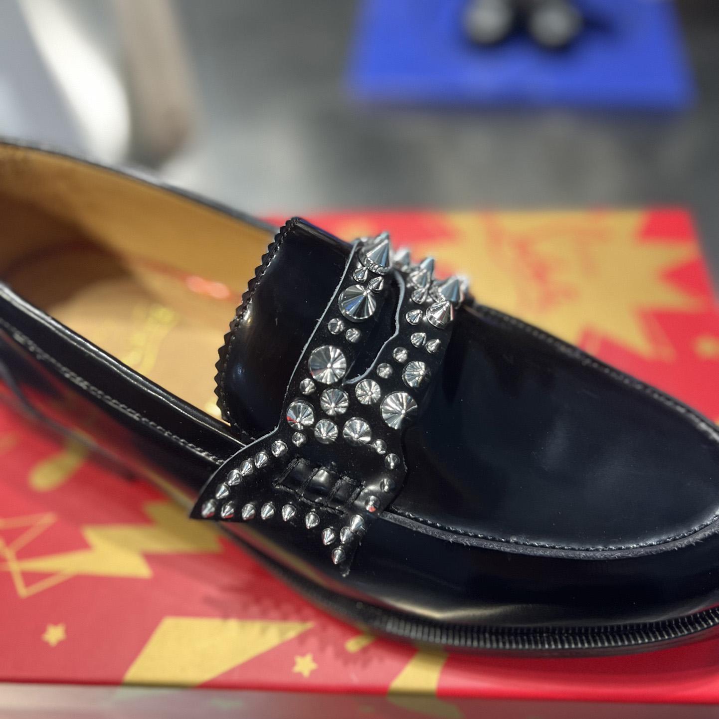 Christian Louboutin No Penny Spikes Loafers - EUR FASHION