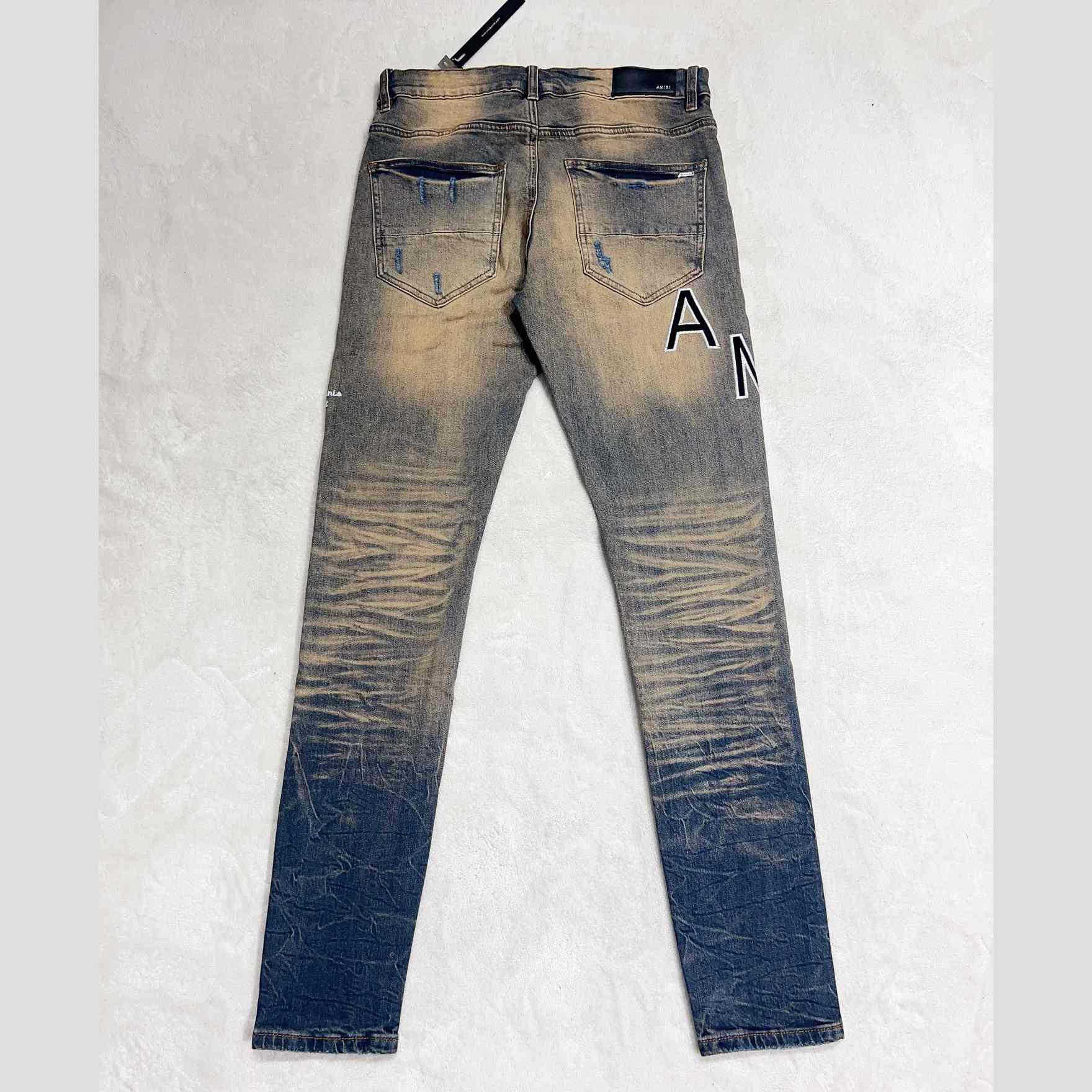 Amiri Hockey Logo Straight-Leg Jeans   AMK1028 - EUR FASHION