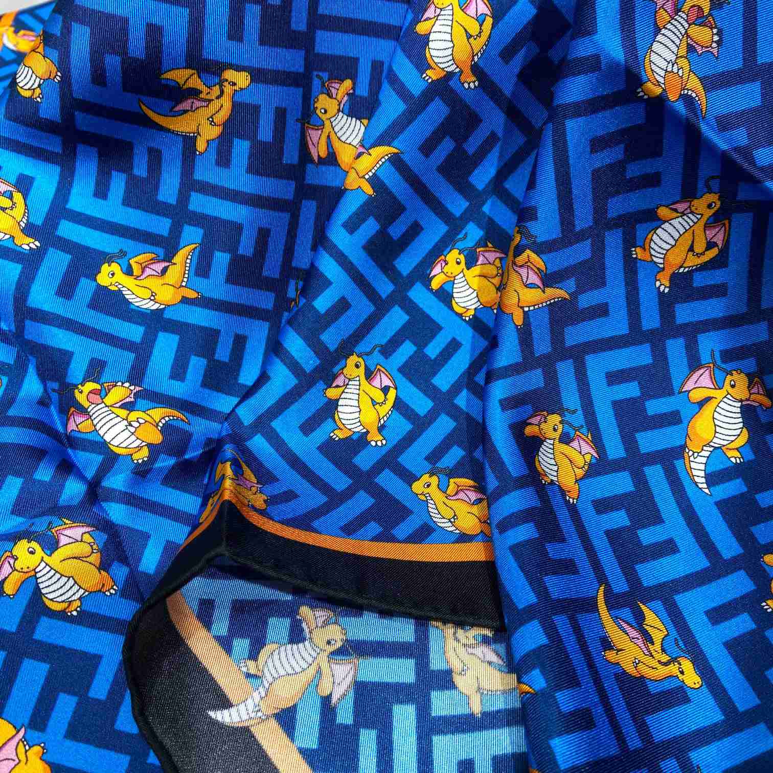 Fendi x FRGMT x Pokemon Silk Foulard   90*90cm - EUR FASHION