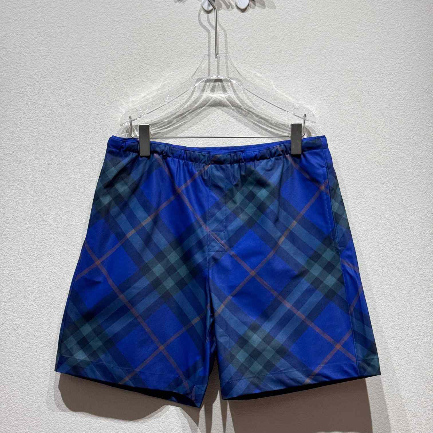 Burberry Blue Check Swim Shorts - EUR FASHION