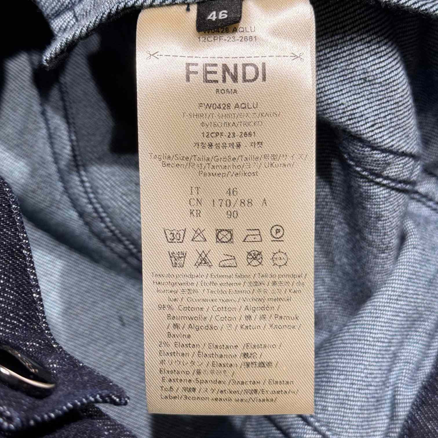 Fendi Blue Denim Jacket - EUR FASHION