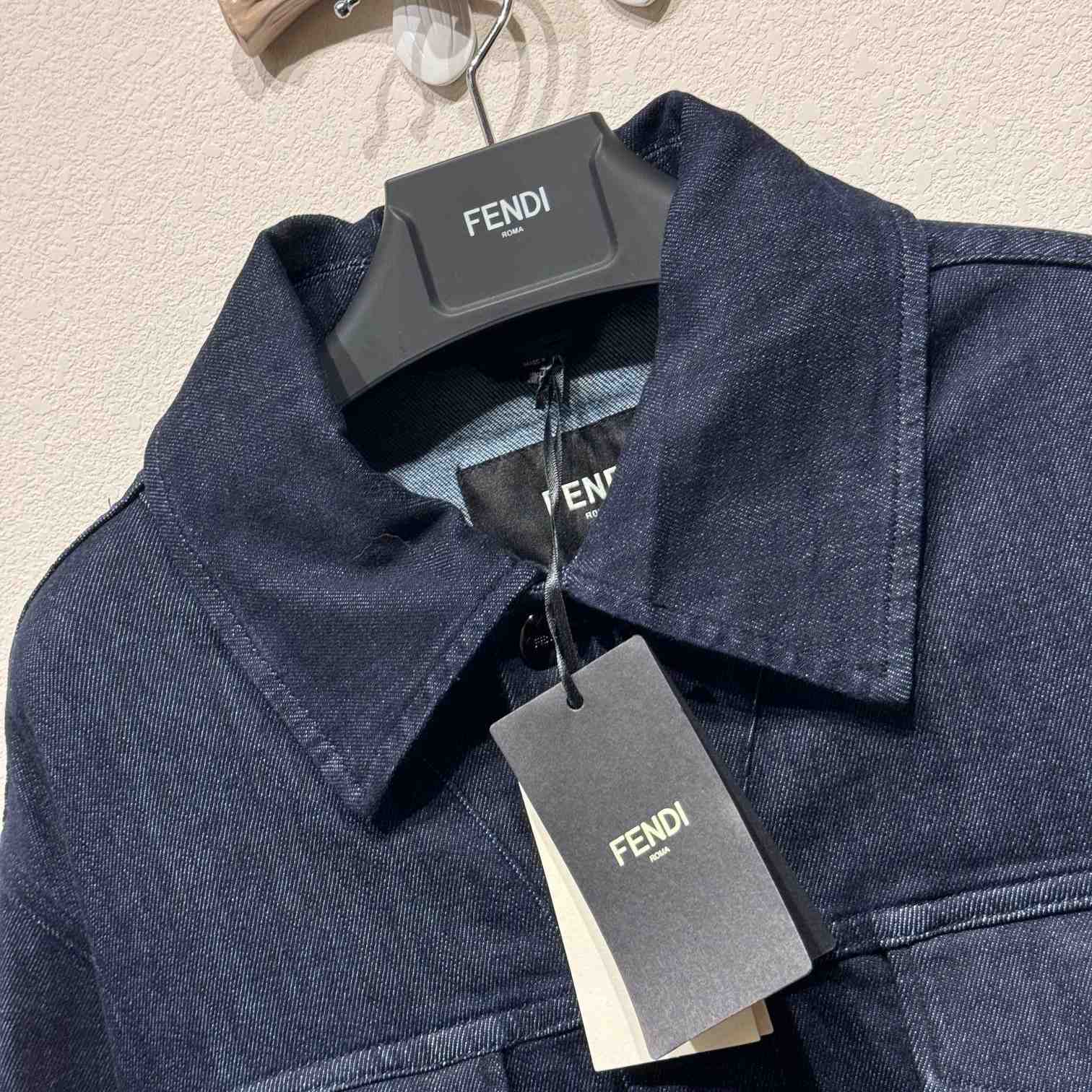 Fendi Blue Denim Jacket - EUR FASHION