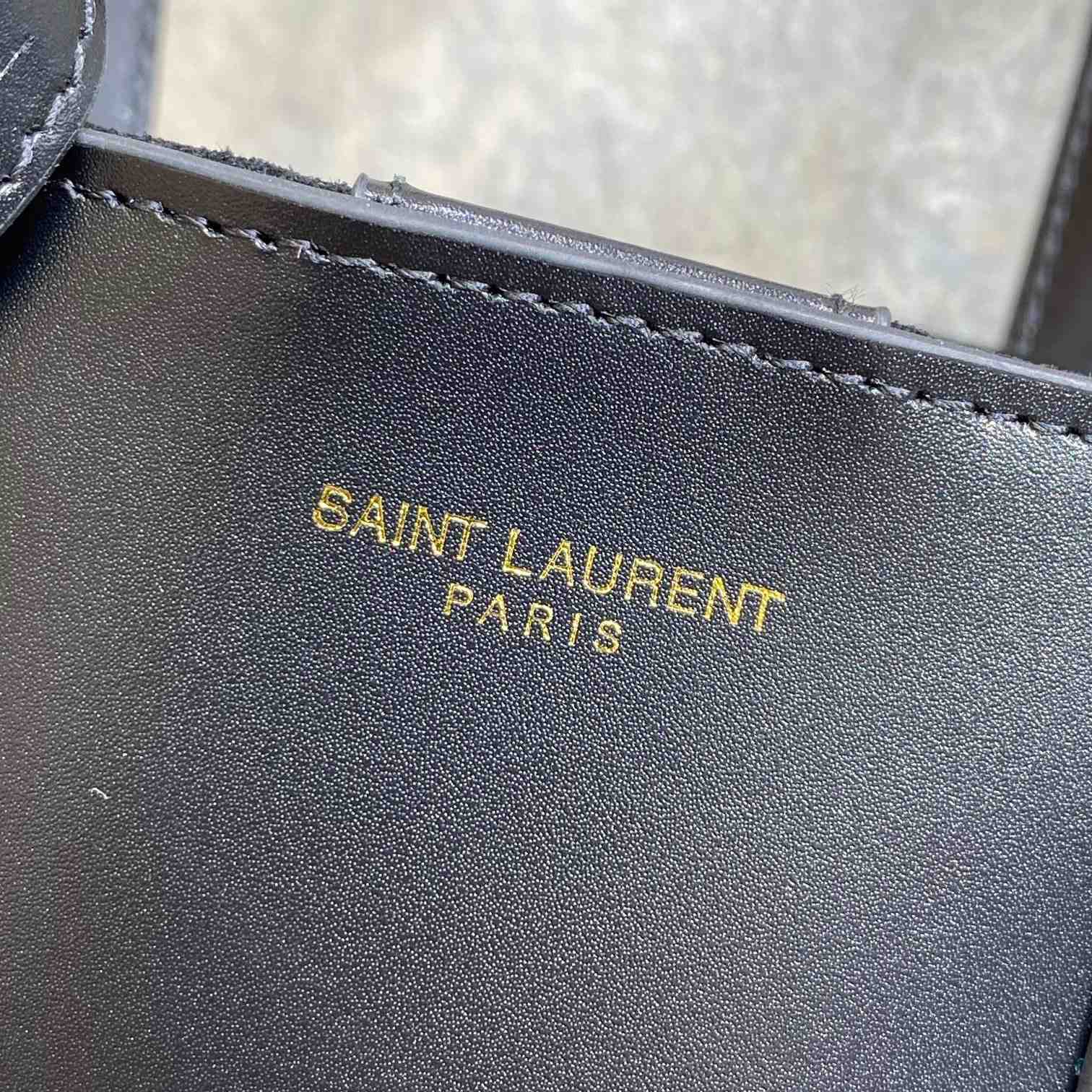 Saint Laurent Mini Toy Shopping Saint Laurent In Box Leather - EUR FASHION