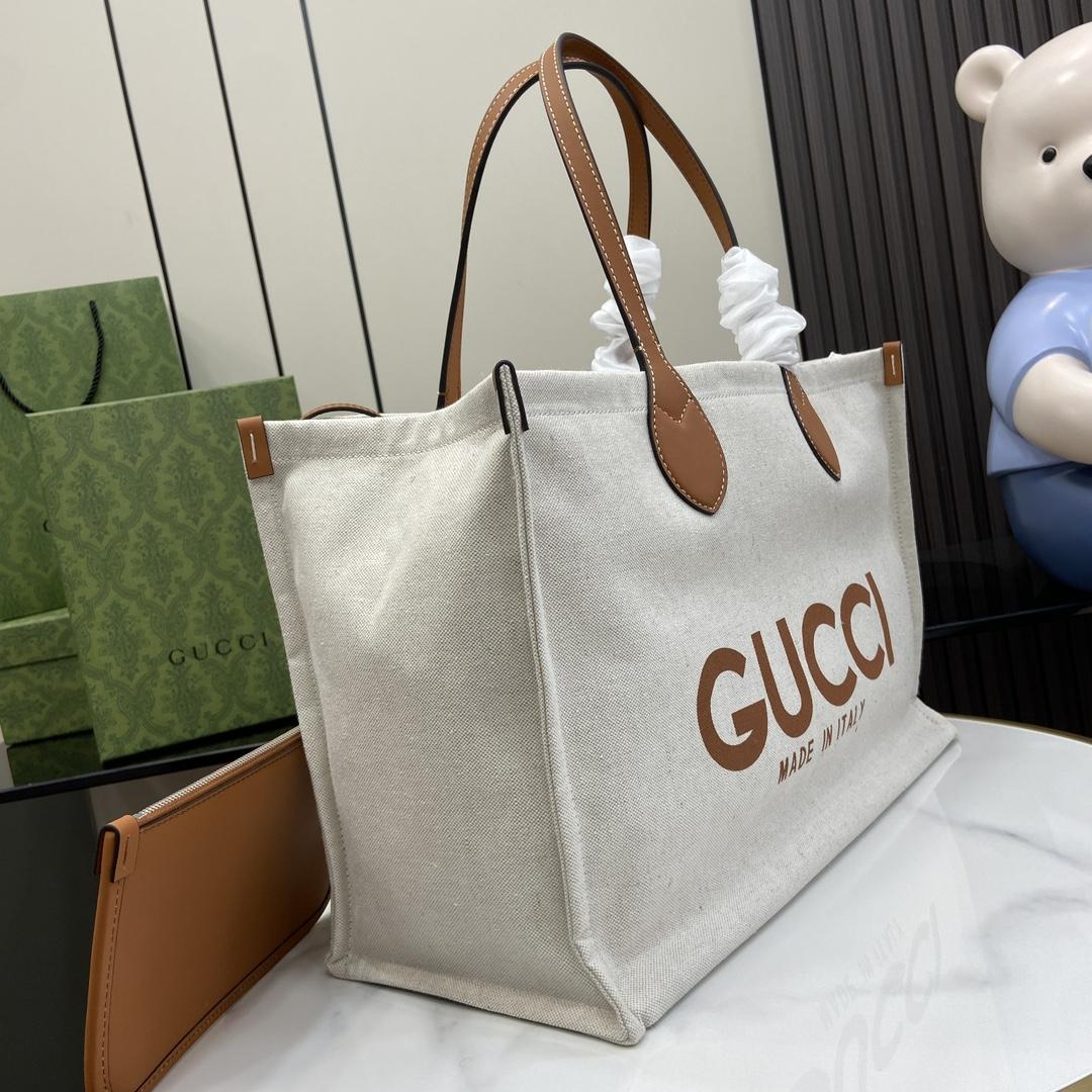 Gucci Medium Tote Bag With Gucci Print - EUR FASHION