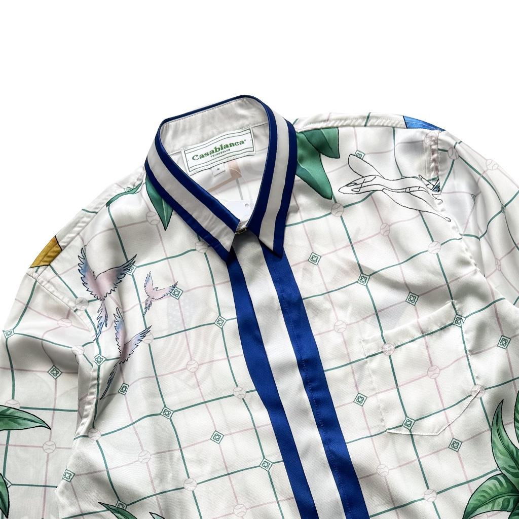 Casablanca Tennis Club Classic Silk Shirt - EUR FASHION