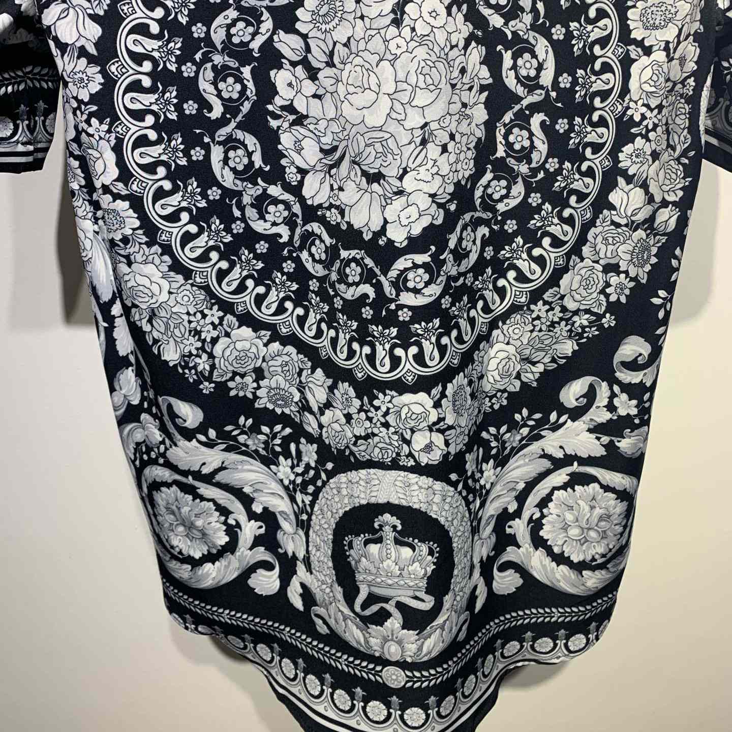 Versace Barocco Print Silk Shirt - EUR FASHION