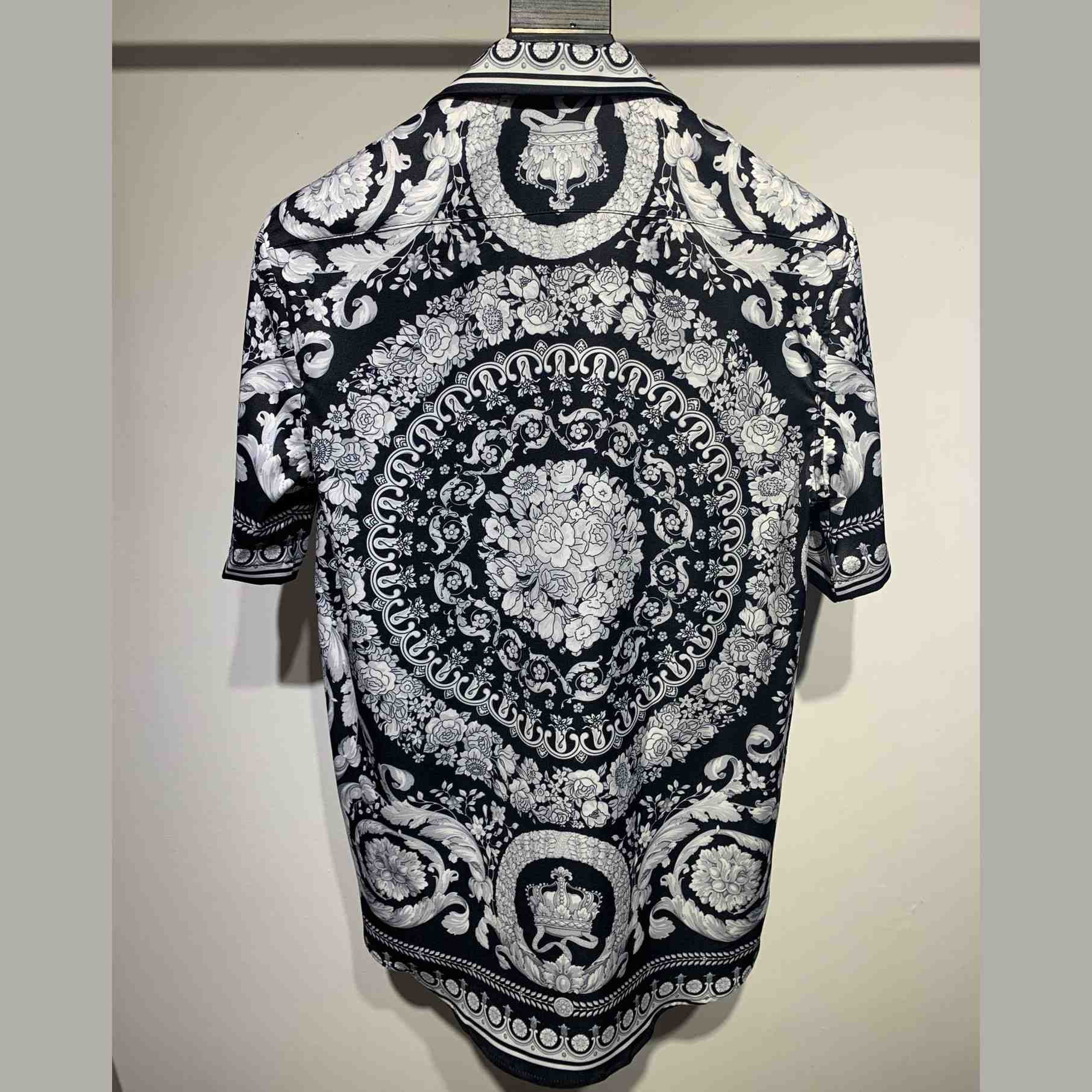 Versace Barocco Print Silk Shirt - EUR FASHION