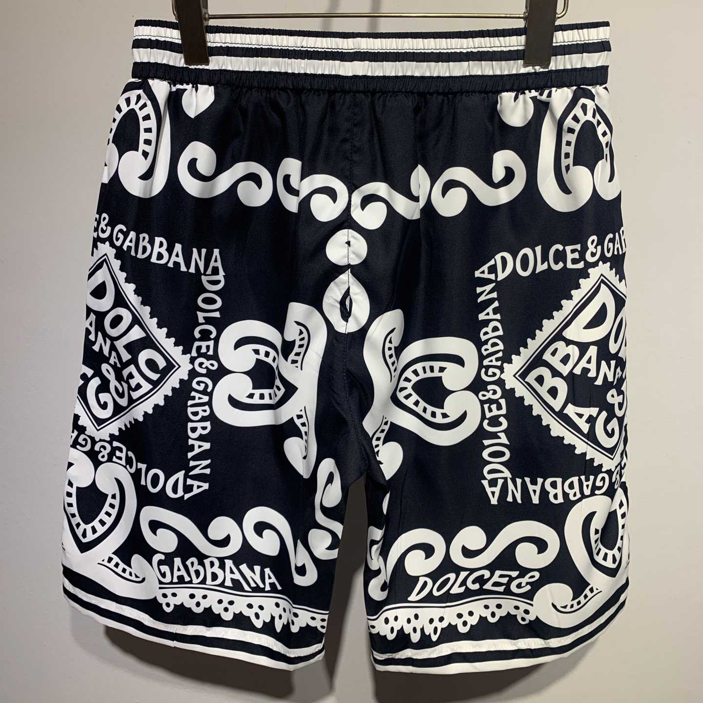 Dolce & Gabbana Marina Print Silk Shorts - EUR FASHION