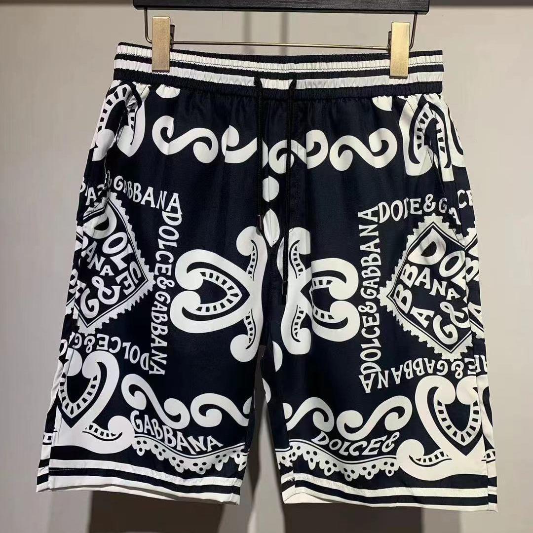 Dolce & Gabbana Marina Print Silk Shorts - EUR FASHION