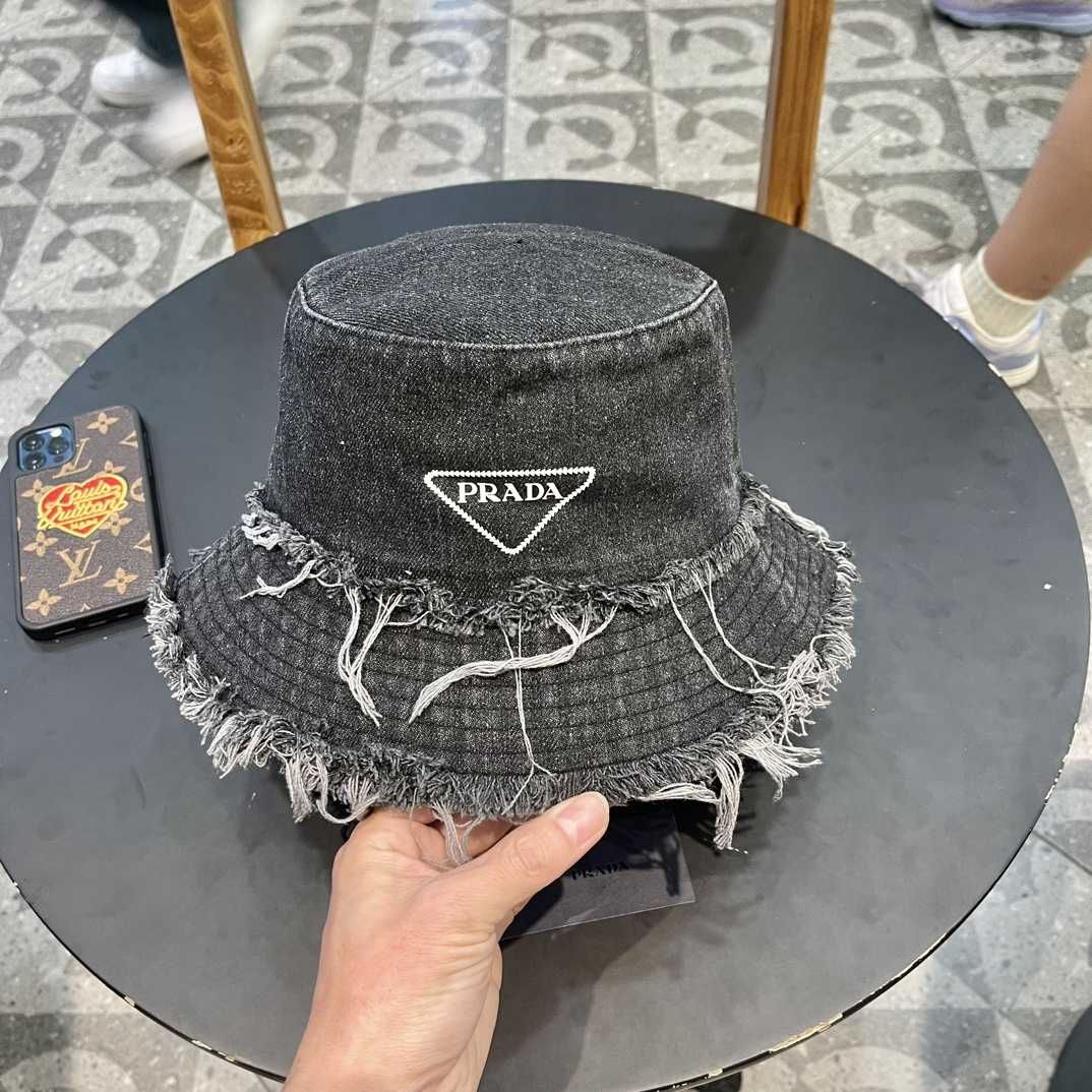 Prada Denim Bucket Hat - EUR FASHION