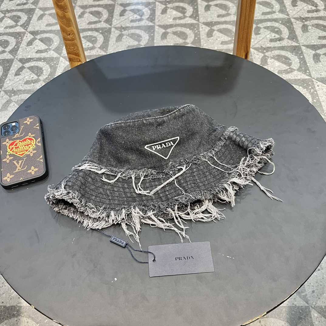 Prada Denim Bucket Hat - EUR FASHION