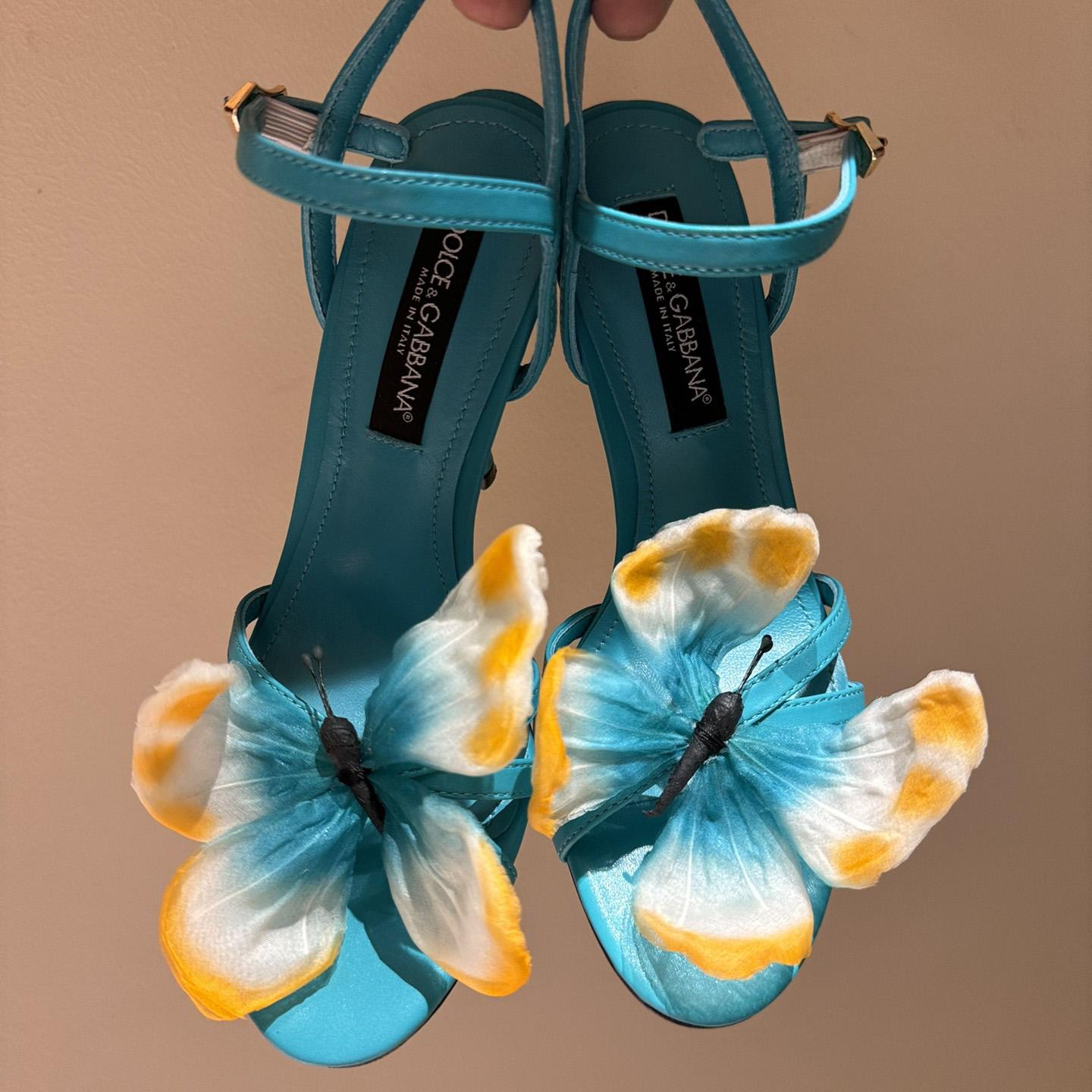 Dolce & Gabbana Butterfly Appliqué Sandals - EUR FASHION