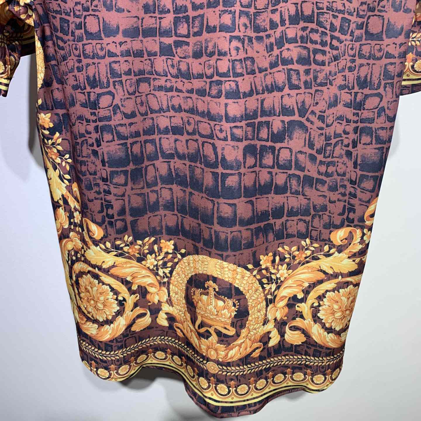 Versace Barocco Print Silk Shirt - EUR FASHION