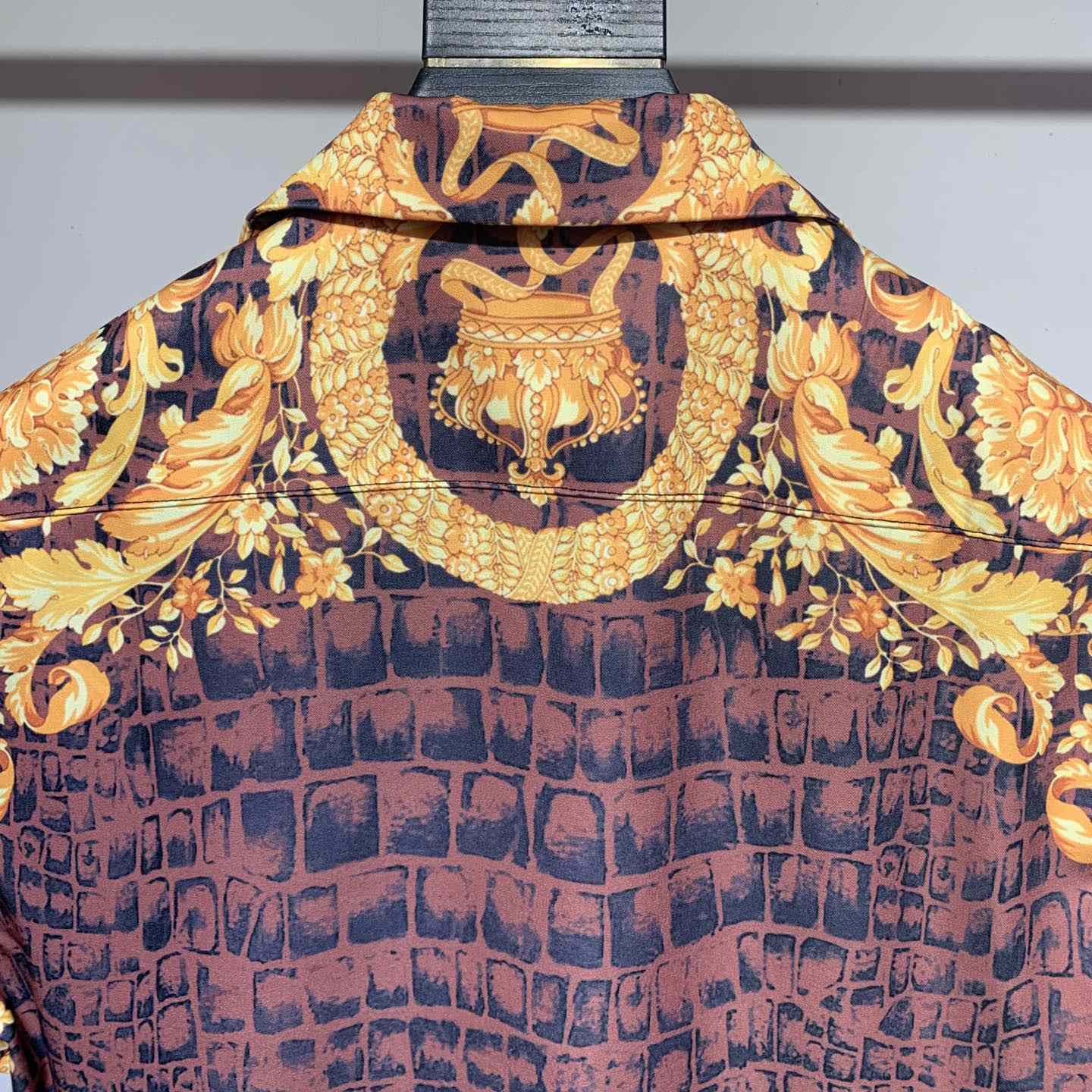 Versace Barocco Print Silk Shirt - EUR FASHION