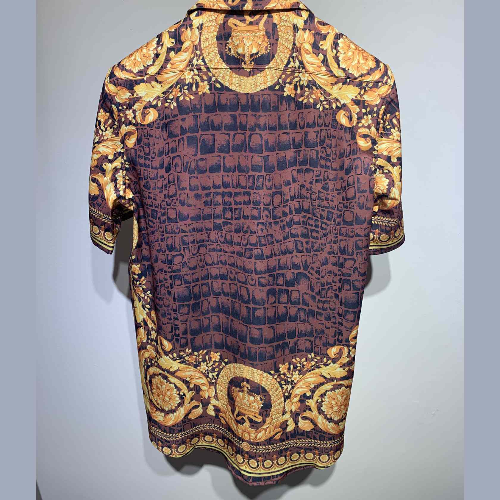 Versace Barocco Print Silk Shirt - EUR FASHION