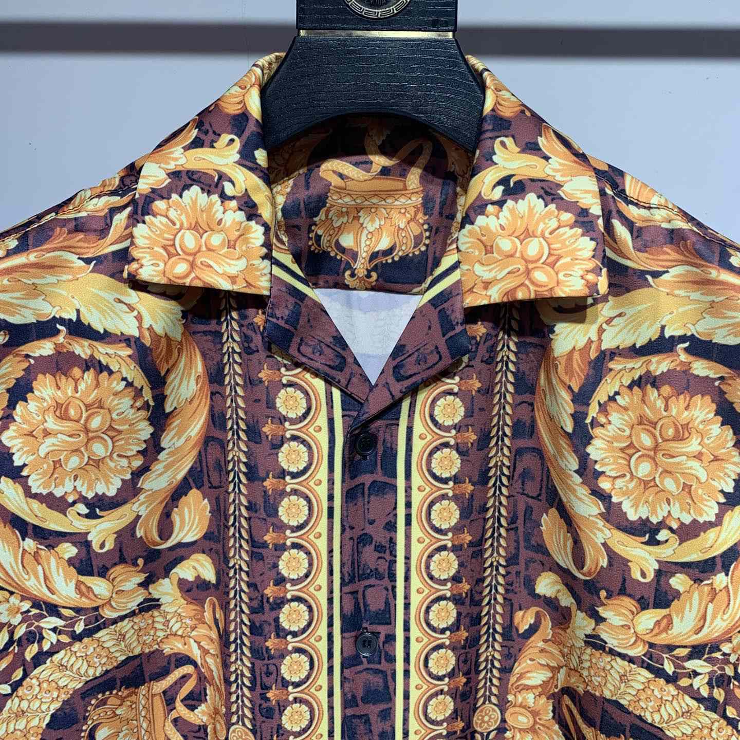 Versace Barocco Print Silk Shirt - EUR FASHION