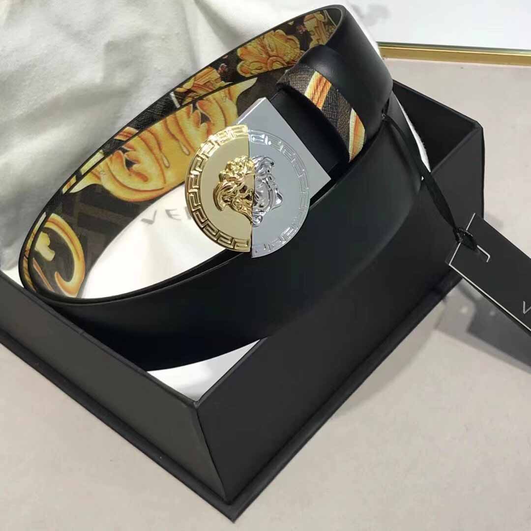 Versace Leather Belt   35mm - EUR FASHION