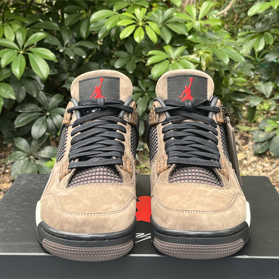 Travis Scott x Air Jordan 4 Retro Brown TS Sneakers    AJ4-766302 - EUR FASHION