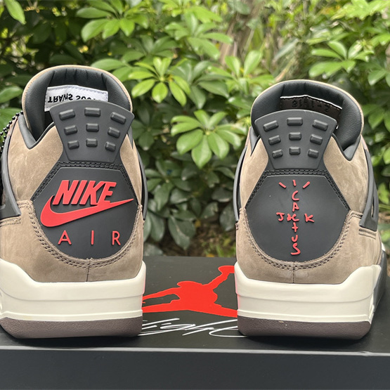 Travis Scott x Air Jordan 4 Retro Brown TS Sneakers    AJ4-766302 - EUR FASHION