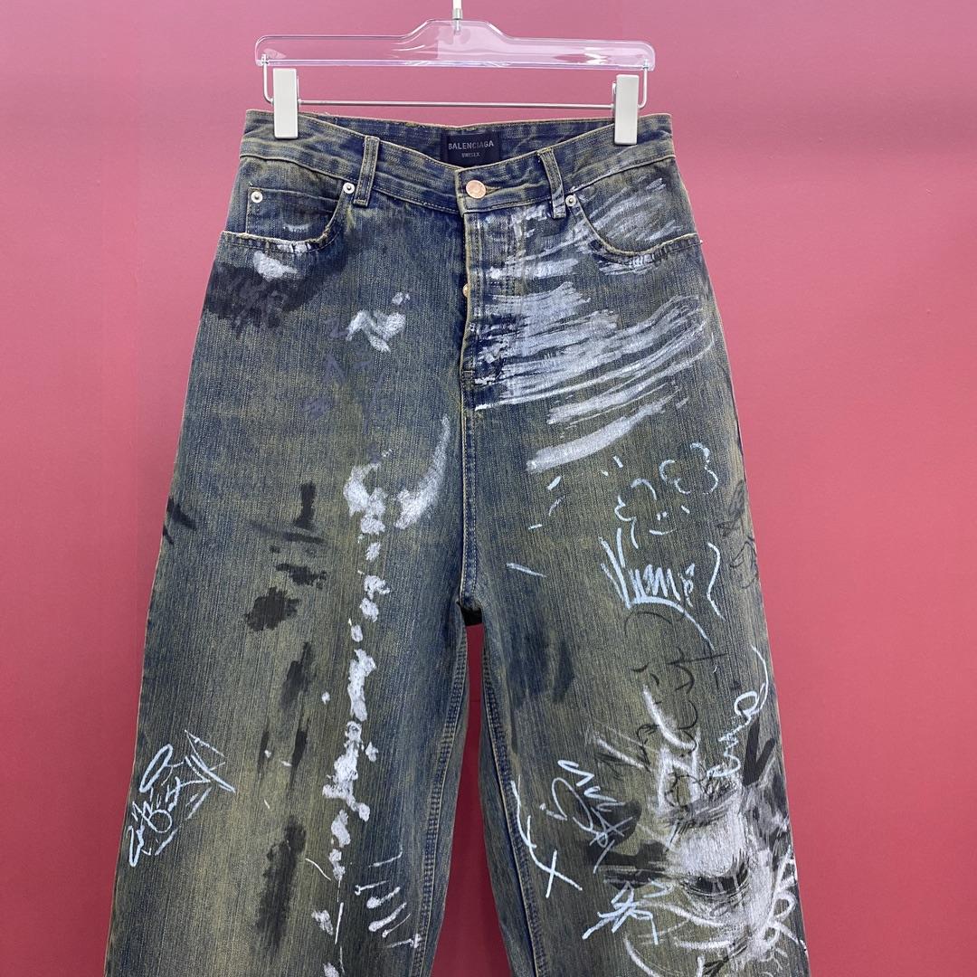 Balenciaga  Graffiti Baggy Jeans - EUR FASHION