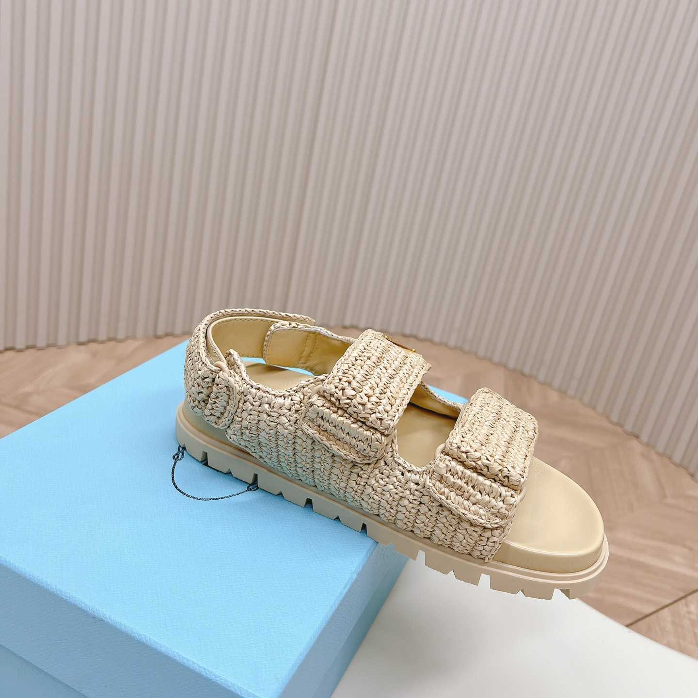 Prada Woven Fabric Sandals - EUR FASHION