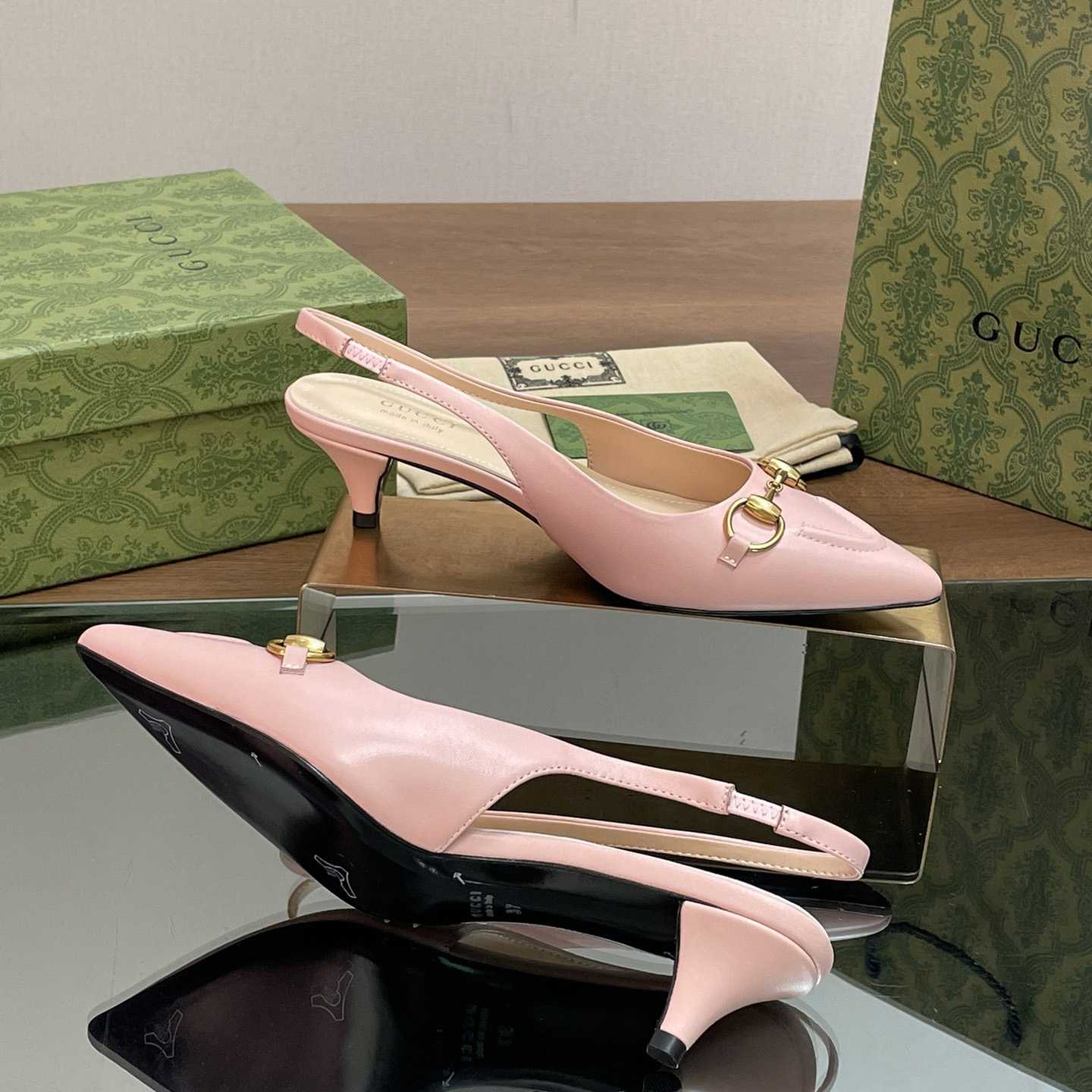 Gucci Women's Horsebit Slingback Pump - EUR FASHION