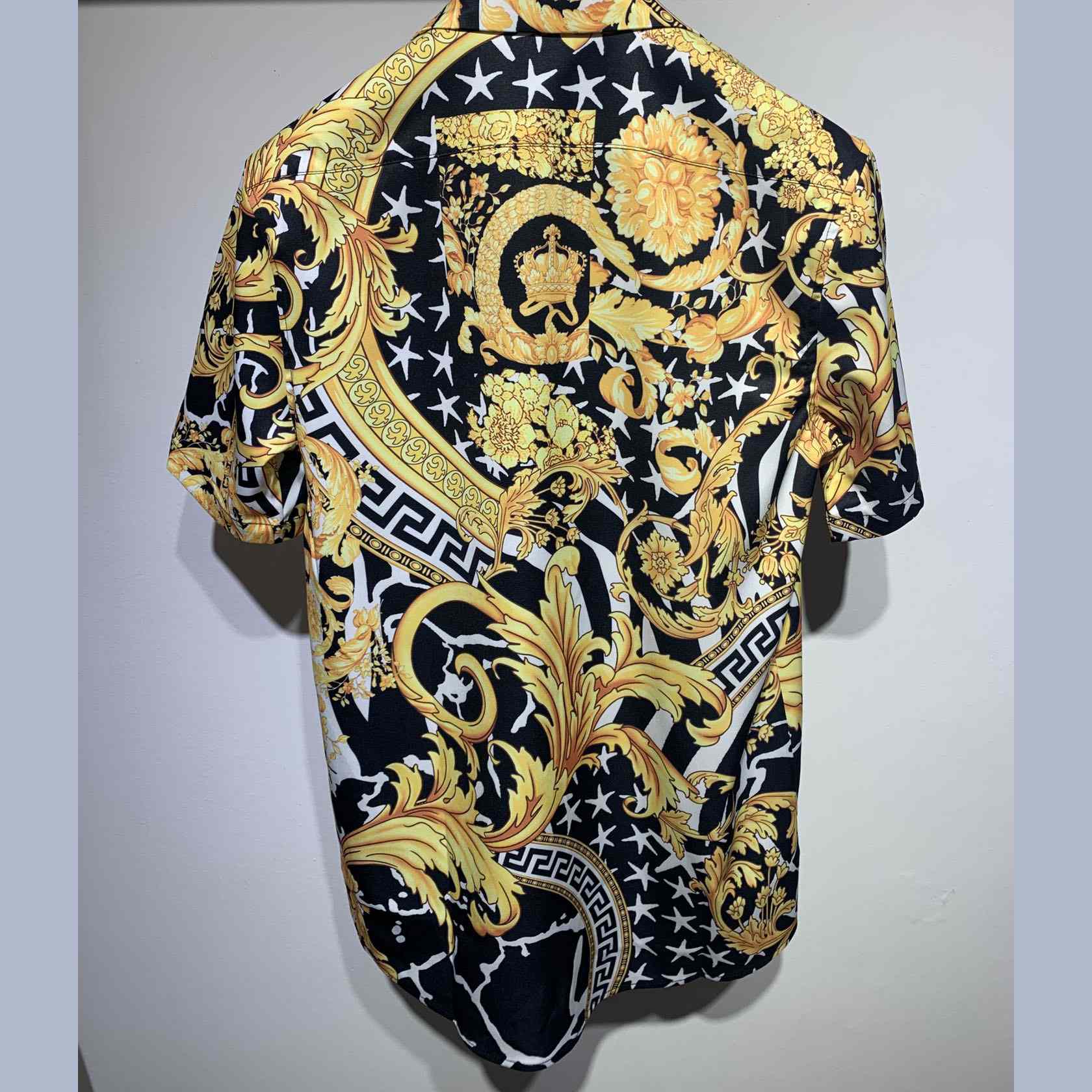 Versace Barocco Print Silk Shirt - EUR FASHION