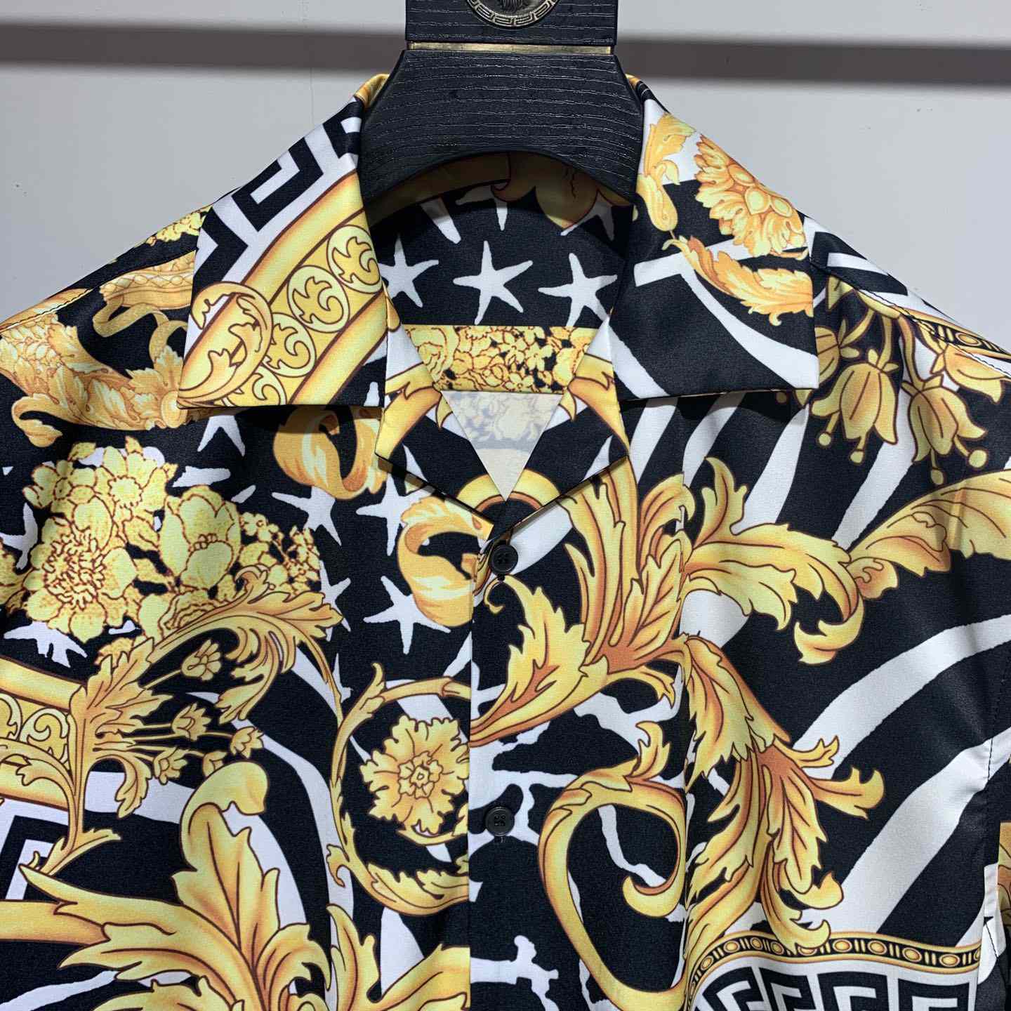 Versace Barocco Print Silk Shirt - EUR FASHION