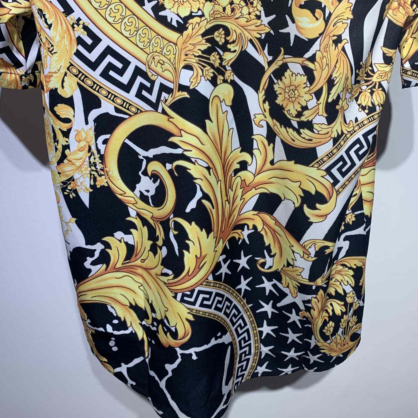 Versace Barocco Print Silk Shirt - EUR FASHION