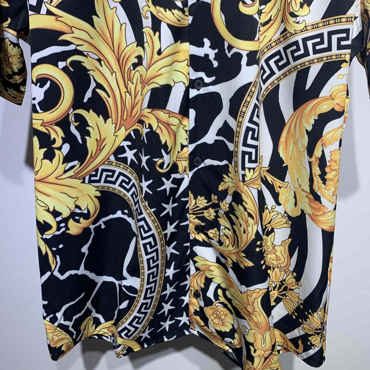 Versace Barocco Print Silk Shirt - EUR FASHION